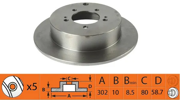 Disque de frein SB BR23135