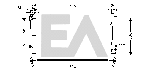 Radiateur, refroidissement du moteur EACLIMA 31R02032
