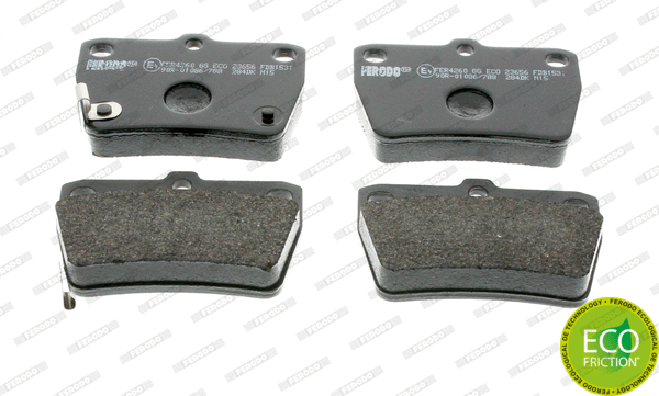 Kit de plaquettes de frein, frein à disque FERODO FDB1531