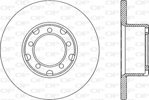Disque de frein OPEN PARTS BDA1299.10