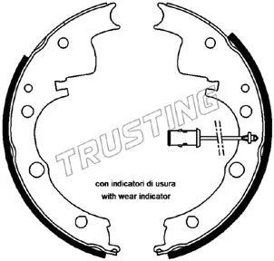 Jeu de mâchoires de frein TRUSTING 034.088