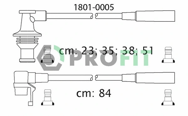 Kit de câbles d'allumage PROFIT 1801-0005