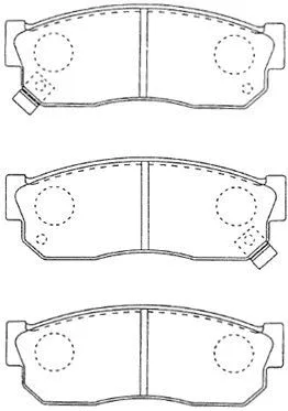 Kit de plaquettes de frein, frein à disque AISIN B1N009