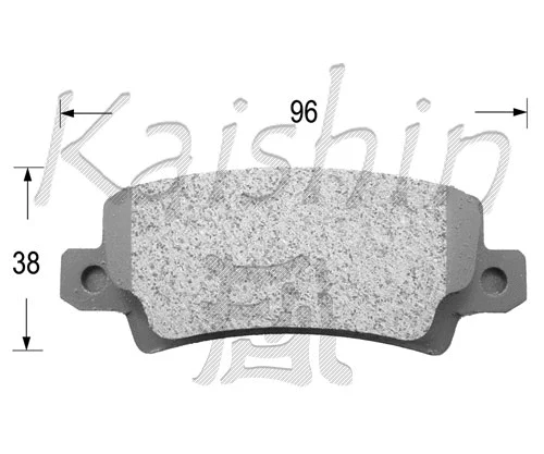 Kit de plaquettes de frein, frein à disque KAISHIN FK2227