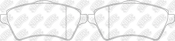 Kit de plaquettes de frein, frein à disque NiBK PN0181