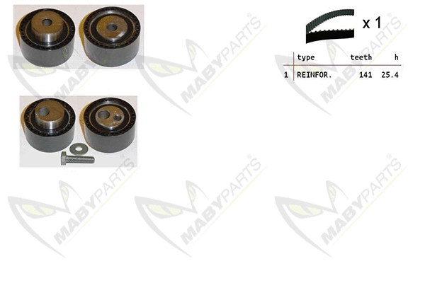 Kit de courroie crantée MABYPARTS OBK010071