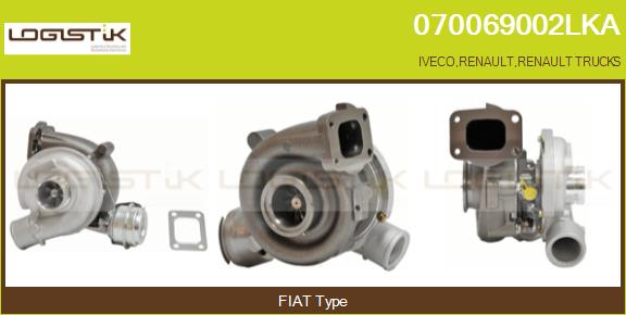 Turbocompresseur, suralimentation LGK 070069002LKA