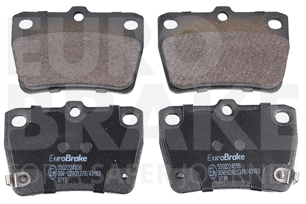 Kit de plaquettes de frein, frein à disque EUROBRAKE 5502224556