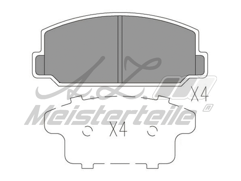 Kit de plaquettes de frein, frein à disque A.Z. Meisterteile AZMT-44-022-2157