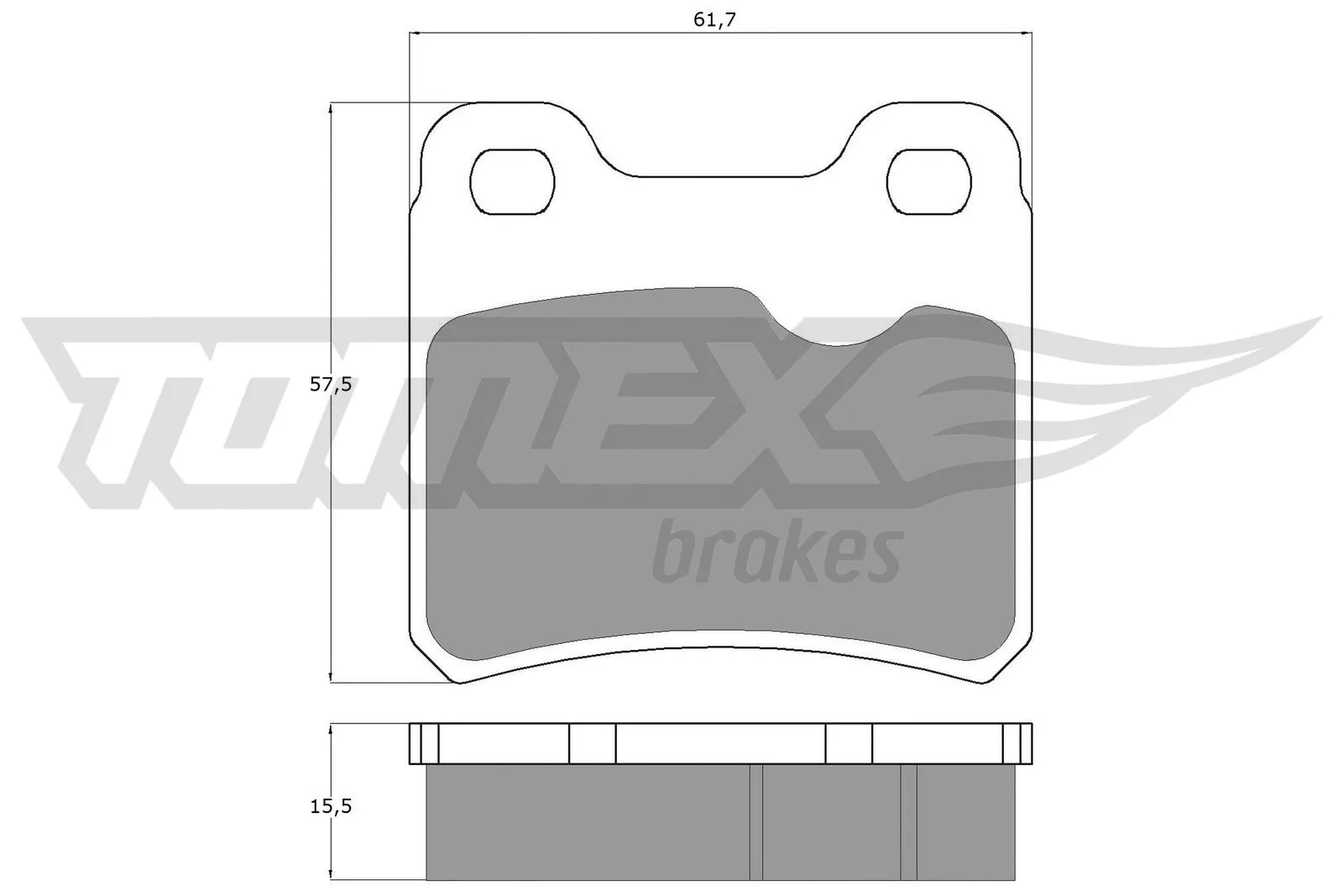 Kit de plaquettes de frein, frein à disque TOMEX Brakes TX 13-49
