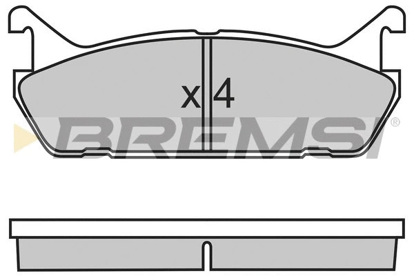 Kit de plaquettes de frein, frein à disque BREMSI BP2488