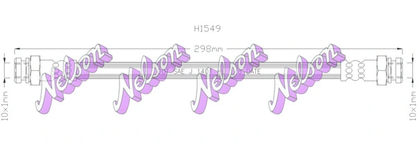 Flexible de frein KAWE H1549
