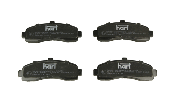 Kit de plaquettes de frein, frein à disque HART 217 550