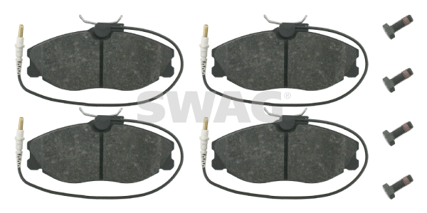 Kit de plaquettes de frein, frein à disque SWAG 62 91 6257
