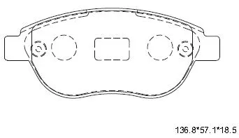 Kit de plaquettes de frein, frein à disque ASIMCO KD7720F