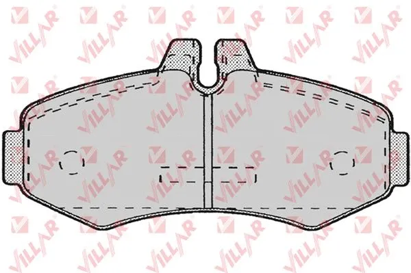 Kit de plaquettes de frein, frein à disque VILLAR 626.0672