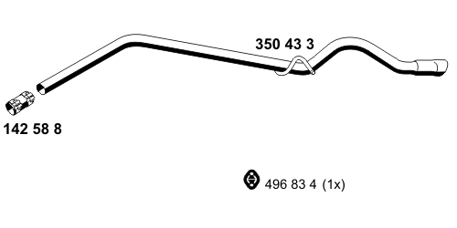 Tuyau d'échappement ERNST 350433