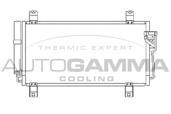 Condenseur, climatisation AUTOGAMMA 105506