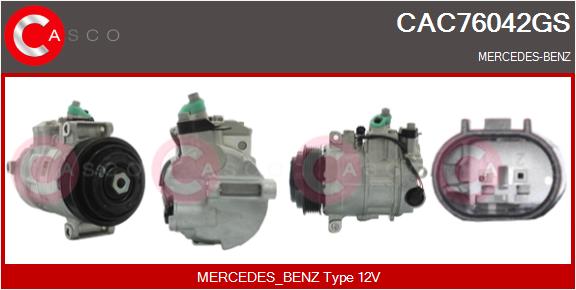 Compresseur, climatisation CASCO CAC76042GS