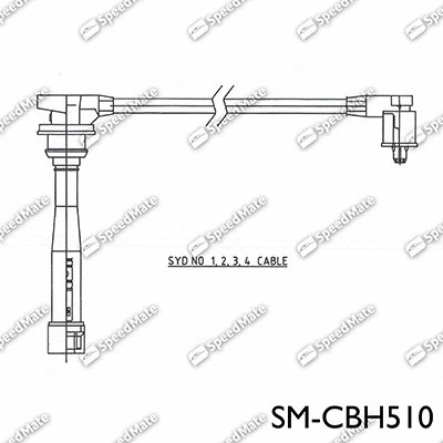 Kit de câbles d'allumage SpeedMate SM-CBH510