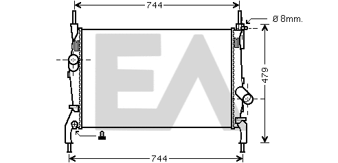 Radiateur, refroidissement du moteur EACLIMA 31R22087