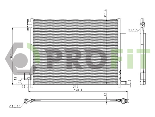 Condenseur, climatisation PROFIT 1770-0099