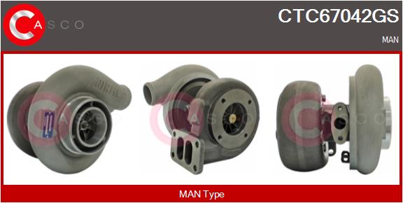 Turbocompresseur, suralimentation CASCO CTC67042GS