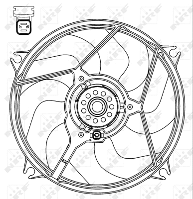 Ventilateur, refroidissement du moteur NRF 47069