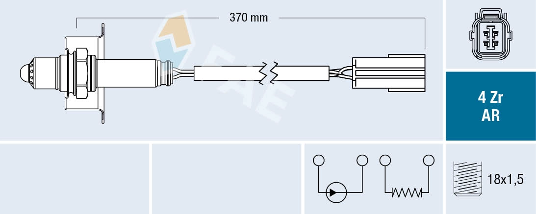 Sonde lambda FAE 75681