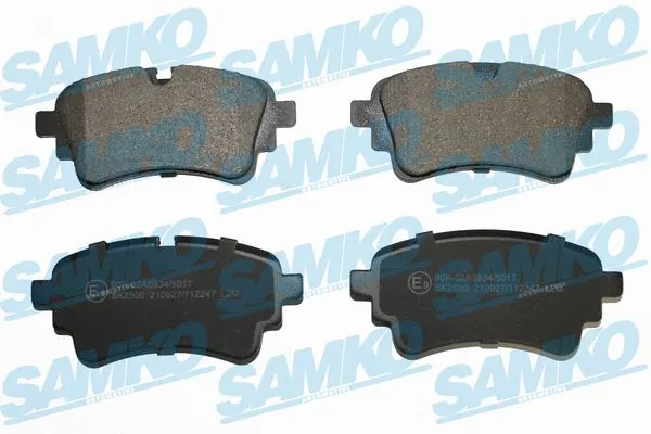 Kit de plaquettes de frein, frein à disque SAMKO 5SP2247