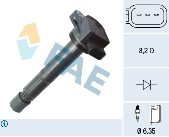 Bobine d'allumage FAE 80378