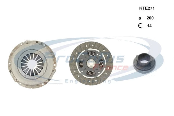 Kit d'embrayage PROCODIS FRANCE KTE271