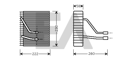 Évaporateur climatisation EACLIMA 43B22012
