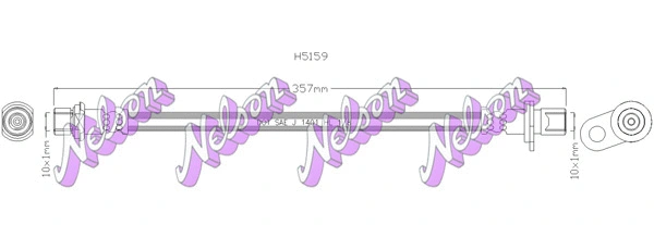 Flexible de frein KAWE H5159