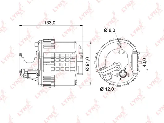 Filtre à carburant LYNXAUTO LF-364M