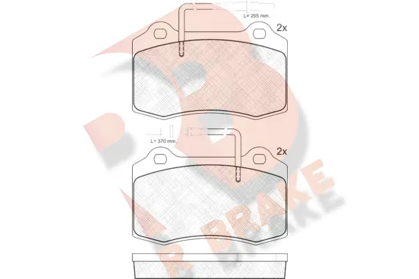 Kit de plaquettes de frein, frein à disque R BRAKE RB1211