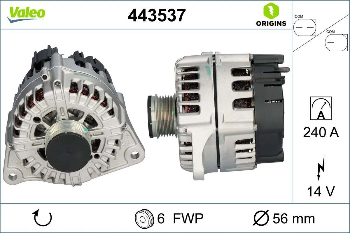 Alternateur VALEO 443537