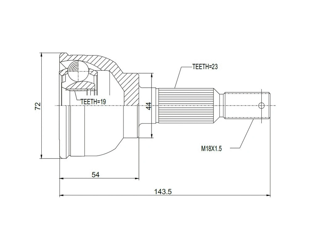 Jeu de joints, arbre de transmission A.Z. Meisterteile AZMT-43-030-1043