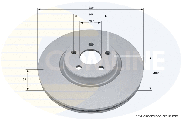 Disque de frein COMLINE ADC5083V