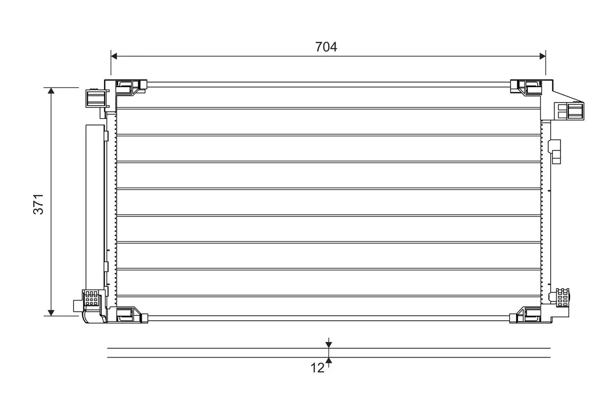 Condenseur, climatisation VALEO 822716