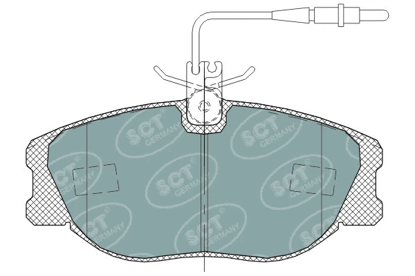 Kit de plaquettes de frein, frein à disque SCT - MANNOL SP 317 PR