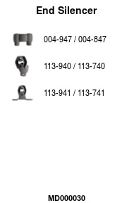 Silencieux arrière FA1 MD000030