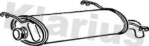 Silencieux arrière KLARIUS 210036