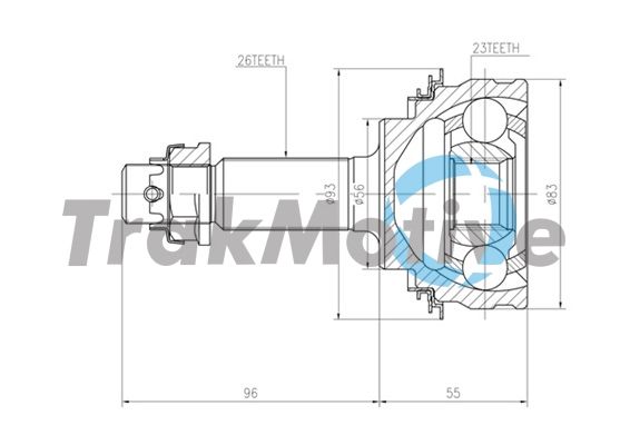 Jeu de joints, arbre de transmission AUTOTEAM G400816