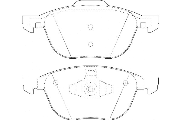 Kit de plaquettes de frein, frein à disque Omnicraft 2134858