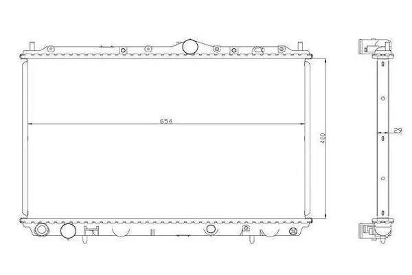 Radiateur, refroidissement du moteur ORDONEZ 2060329