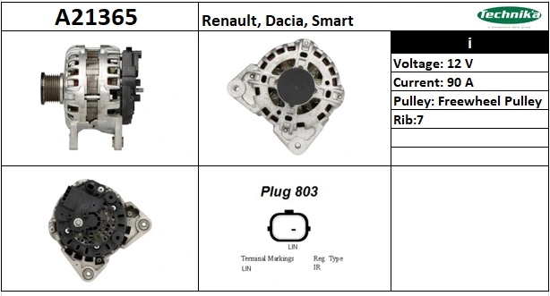 Alternateur Technika A21365