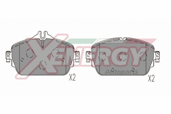 Kit de plaquettes de frein, frein à disque AP XENERGY X41386