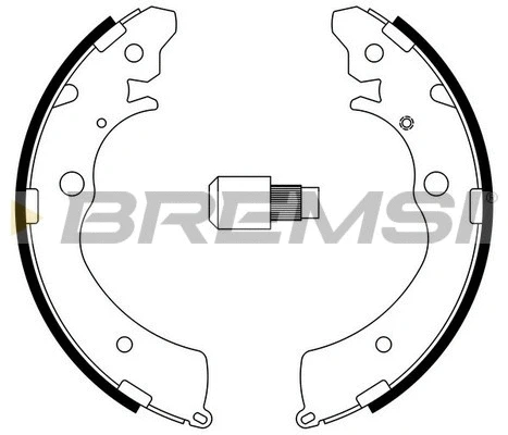 Jeu de mâchoires de frein BREMSI GF0706