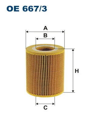 Filtre à huile FILTRON OE 667/3